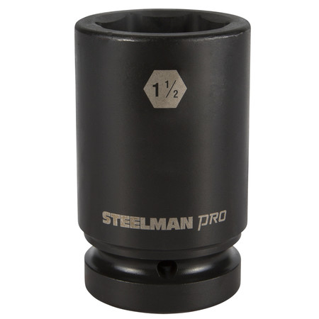 STEELMAN 1" Drive x 1-1/2" 6-Point Deep Impact Socket 79335